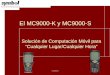 Confidential Solución de Computación Móvil para “Cualquier Lugar/Cualquier Hora” El MC9000-K y MC9000-S