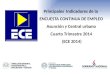 Principales Indicadores de la ENCUESTA CONTINUA DE EMPLEO Asunción y Central urbano Cuarto Trimestre 2014 (ECE 2014)