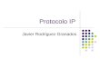 Protocolo IP Javier Rodríguez Granados. Protocolo IP El protocolo IP es parte de la capa de Internet del conjunto de protocolos TCP/IP. Es uno de los