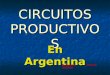 CIRCUITOS PRODUCTIVOS En Argentina Gricelda Analía Guillén