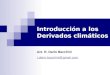 Introducción a los Derivados climáticos Act. R. Darío Bacchini r.dario.bacchini@gmail.com