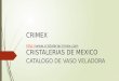 CRIMEX  CRISTALERIAS DE MEXICO  CATALOGO DE VASO VELADORA