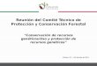 Reunión del Comité Técnico de Protección y Conservación Forestal “Conservación de recursos genéticos/Uso y protección de recursos genéticos” México, D.F