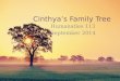 Cinthya’s Family Tree Humanaties 113 September 2014
