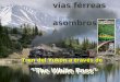 ”The White Pass” vías férreas asombrosas Tren del Yukón a través de
