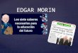 { EDGAR MORIN.  Edgar Morin es un filósofo y sociólogo francés de origen judeo-español (sefardí). Nacido en París el 8 de julio de 1921.   Ve al mundo
