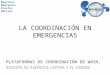 LA COORDINACIÓN EN EMERGENCIAS Regional Emergency Cluster Advisor PLATAFORMAS DE COORDINACIÓN DE WASH, REGIÓN DE AMÉRICA LATINA Y EL CARIBE