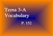 Tema 3-A Vocabulary P. 152. el banco bank el supermercado supermarket