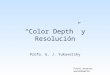 “Color Depth” y Resolución Profa. G. J. Yukavetsky Favor avanzar manualmente