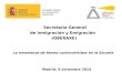 Secretaría General de Inmigración y Emigración (OBERAXE) La enseñanza de temas controvertidos en la Escuela Madrid, 9 diciembre 2014
