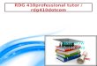 RDG 410 professional tutor / rdg410dotcom