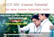 ACCT 505  Academic Coach/uophelp