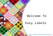 Easy labels - Personalized fabric labels