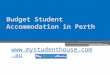 Budget Student Accommodation in Perth -