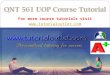 QNT 561 UOP Course Tutorial / Tutorialoutlet