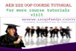 AED 222 uop course tutorial/uop help