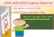 EDU 620 ASH course tutorial/tutorial rank
