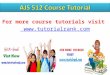 AJS 512 Course Tutorial / tutorialrank