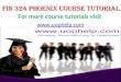 FIN 324 UOP Courses/Uophelp
