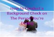 How to Conduct a Background Check on The Person You're Dating