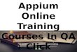 Appium Online Training Courses In QA Click Academy