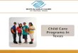 Child Care Programs In Texas