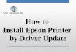 How to Install Epson Printer by Driver Update