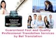 Guaranteed Fast and Quality Professional Translation Service