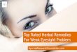 Top Rated Herbal Remedies For Weak Eyesight Problem