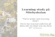 Learning study på Mörbyskolan ”Vad är grejen med Learning study?