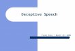 Deceptive Speech