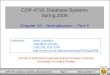 COP 4710: Database Systems Spring 2006 Chapter 19 – Normalization – Part 3