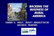 BACKING THE BUSINESS OF RURAL AMERICA