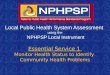 Local Public Health System Assessment using the  NPHPSP Local Instrument