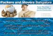 Packers and movers Bangalore