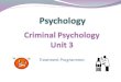 Criminal Psychology Unit 3