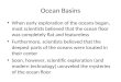Ocean Basins