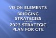 VISION  elements with Bridging Strategies  for the  2023 Strategic Plan for CTE