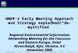 UNEP’s Early Warning Approach and Strategy explained/“de-mystified”