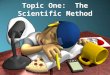 Topic One:  The Scientific Method