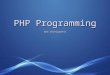 PHP  Programming Web Development