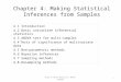 Chapter 4: Making Statistical Inferences from Samples