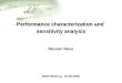 Performance characterization and  sensitivity analysis