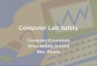 Computer Lab Safety