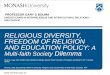 PROFESSOR GARY D BOUMA UNESCO CHAIR IN INTERRELIGIOUS AND INTERCULTURAL RELATIONS – ASIA PACIFIC