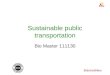 Sustainable public  transportation