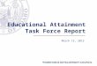 Educational Attainment Task Force Report