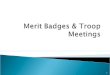 Merit Badges & Troop Meetings
