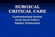 SURGICAL CRITICAL CARE
