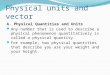 Physical units and vector